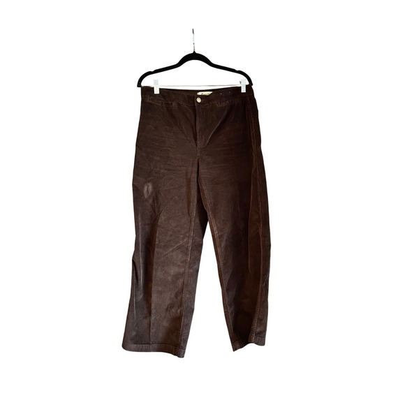 Madewell Pants - Madewell Emmett Wide Leg Corduroy Pants Women's Size 30‎ Petite Brown Casual